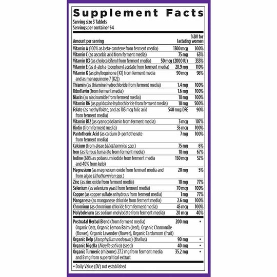 Perfect Postnatal Multivitamin, NCH